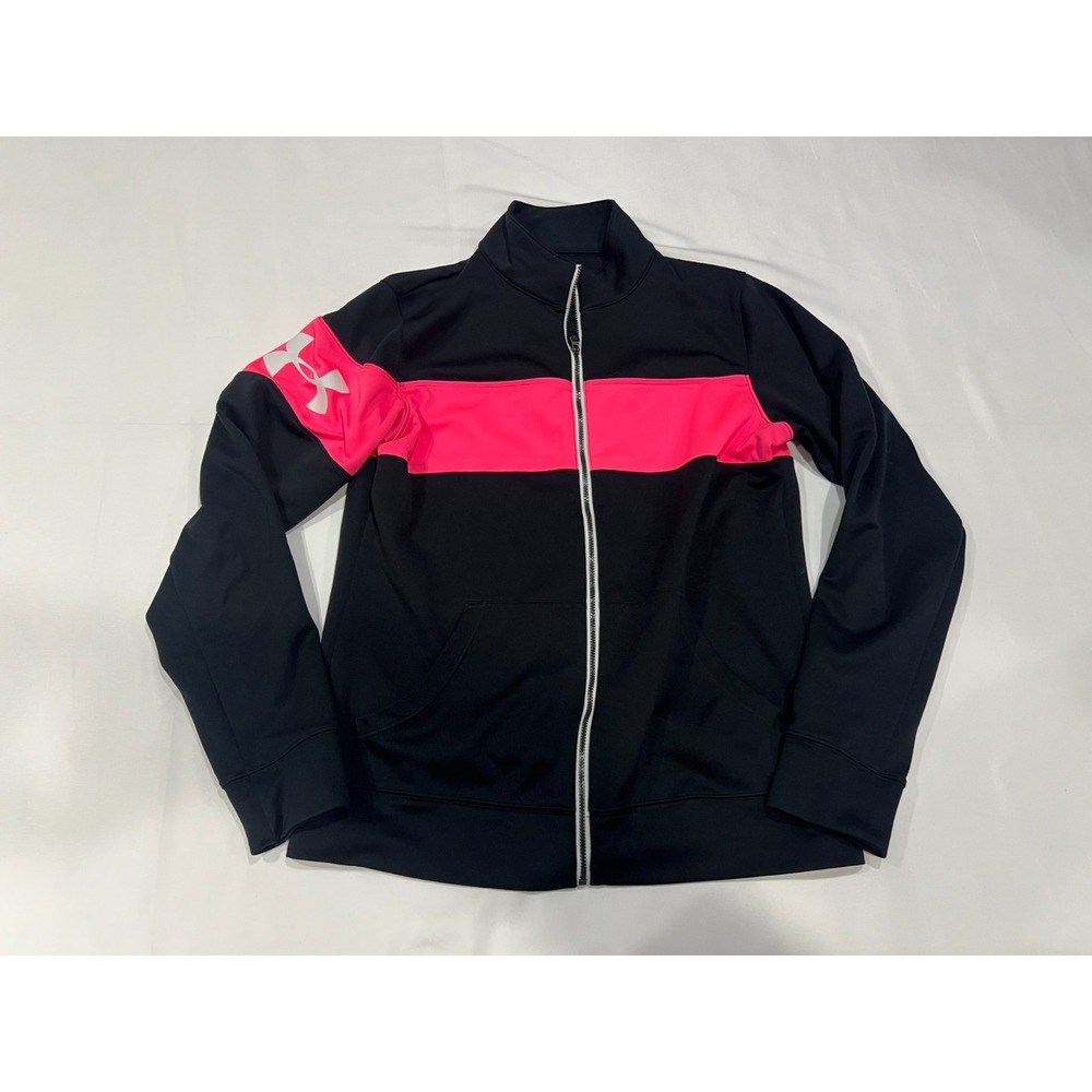 Under Armour Jacket Womens Medium Black All Season Semi‎ Fitted Activewear